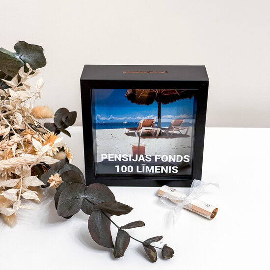 Koka krājkase "Pensijas fonds 100 līmenis" MPF1L2