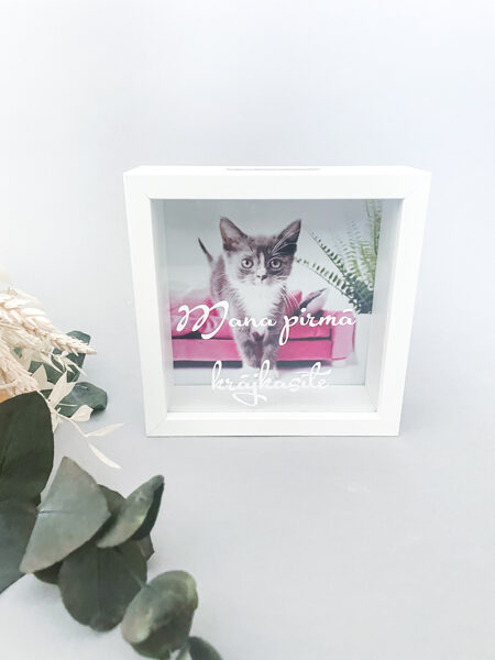 Koka krājkase "Mana pirmā krājkasīte - kaķis" BMPKK1